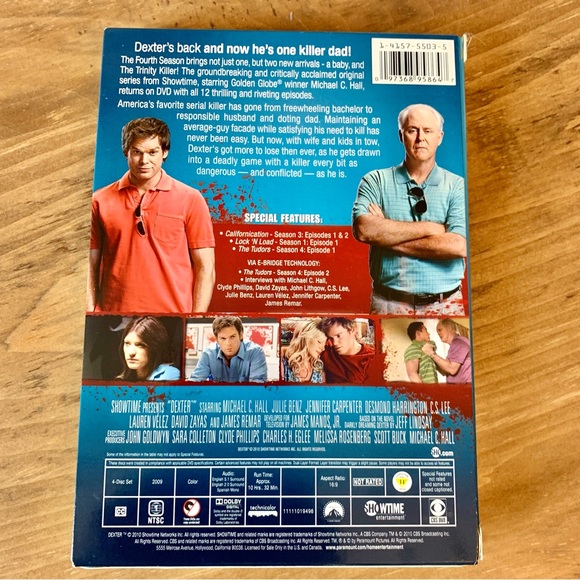 Dexter Season 4 DVDs (4 DVD set) - Picture 4 of 6